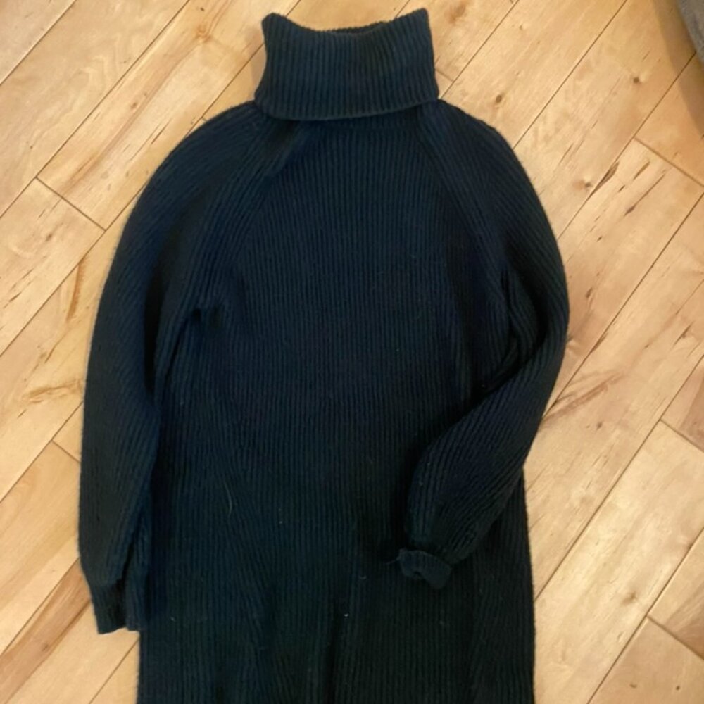 12tribe oversized sweater dress - green - small